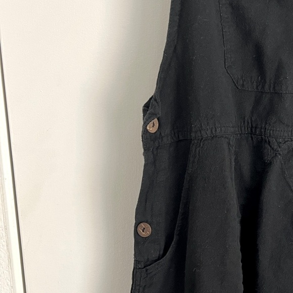 Harem Style Black Cotton Overalls S/M - Picture 4 of 6